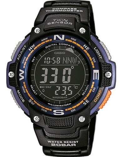 Reloj Casio Sgw-100 2bcf Twin Sensor / Brújula / Termómetro 