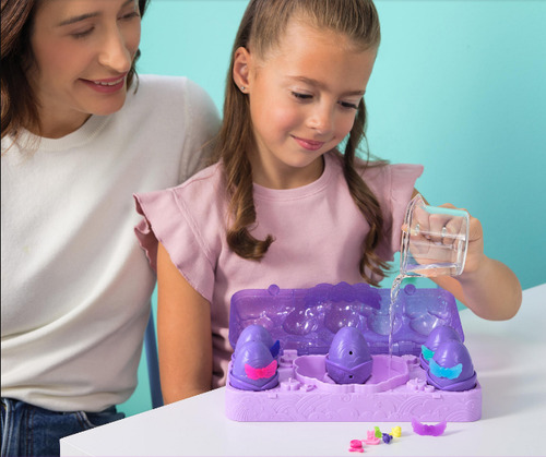 Pack x5 minifiguras de acción en huevos de revelación Hatchimals