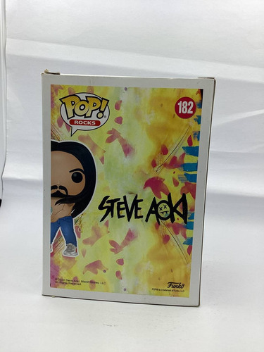 Funko Pop Rocks Steve Aoki 182 Sdcc 2020 Exclusivo Saharis (Usado)
