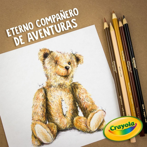 Pack 5 Crayola Lápices Juego De Colores 12 Pzas C/u Escuela