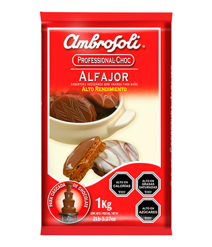 Chocolate Cobertura Ambrosoli Alto Rendimiento 1 Kg