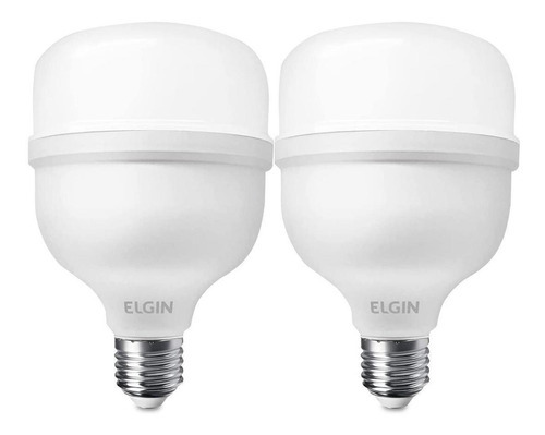 Kit 2 Lâmpadas Super Bulbo Alta Potência Led 30w 6500k Elgin