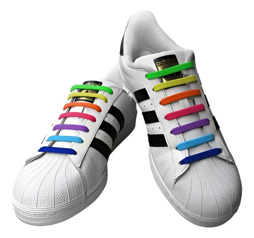 Cordones De Silicon Unisex Adultos Y Niños. Zapatos Cotillon