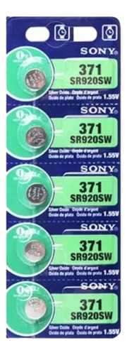 5x Baterías Sr920sw Pila Reloj 371 Botón Sony Original 1.55v