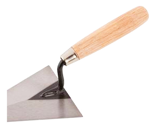 Cuchara Triangular De Albañileria Acero Mango Madera 3 Pzs