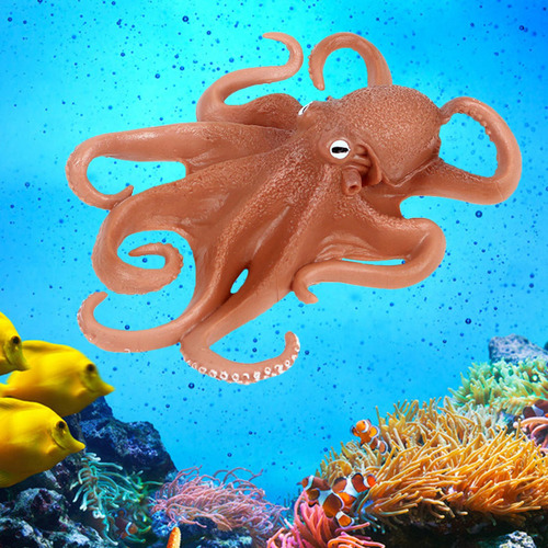 3 Uds Figuras De Pulpo De Animales Marinos Animales Marinos