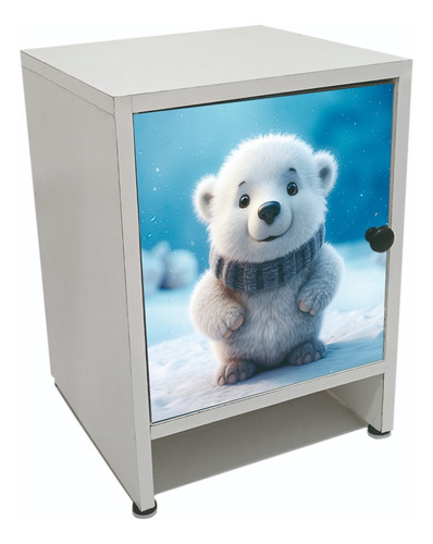 Buro Infantil Blanco Estampado Oso Polar