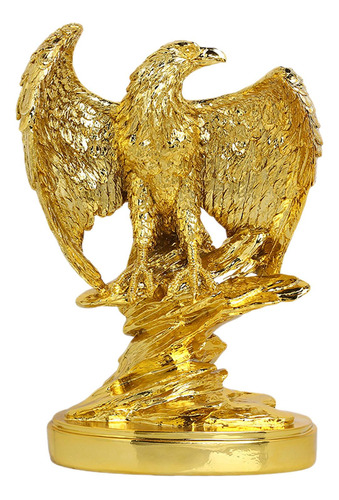 Estatuilla De Águila, Estatua Artística De Resina, Dorado