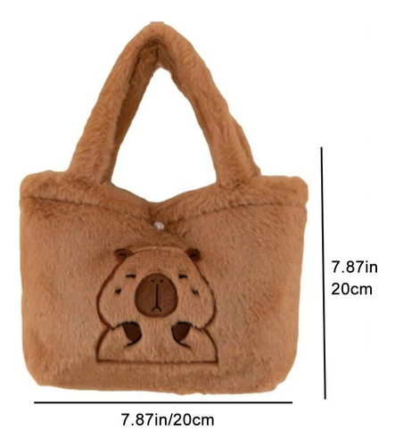 Bolso De Mano De Capibara De Felpa, Bolso De Mano Capibara