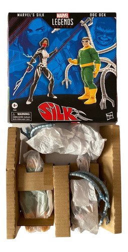 Doc Ock & Silk Marvel Legends Spiderman Doctor Octopus 6pulg (Usado)