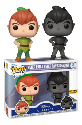 Peter Pan Y Sombra -disney Classics Hot Topic - Funko 2 Pack