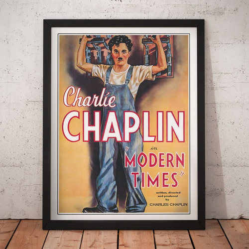 Cuadro Peliculas - Chaplin - Tiempos Modernos - Poster 