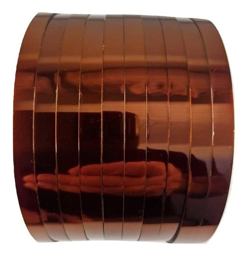 10 Fitas Kapton Adesiva Térmica Para Sublimação 4mm X 33m