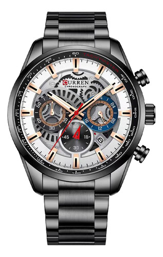 Reloj Cronógrafo De Curren 8391 Hombre Acero Inoxidable