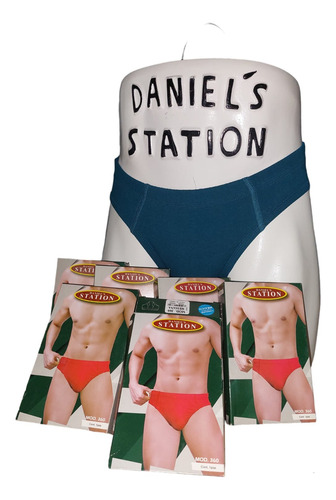 Daniel Station Mod. 360 Bikini Liso Algodon Caballero 6 Pzs.