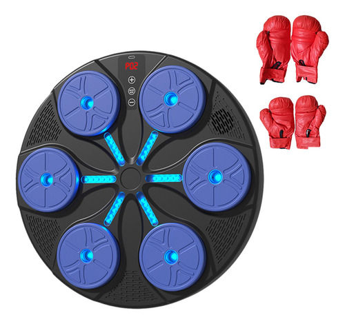 Dispositivo De Guantes Rojos Con Almohadilla Azul