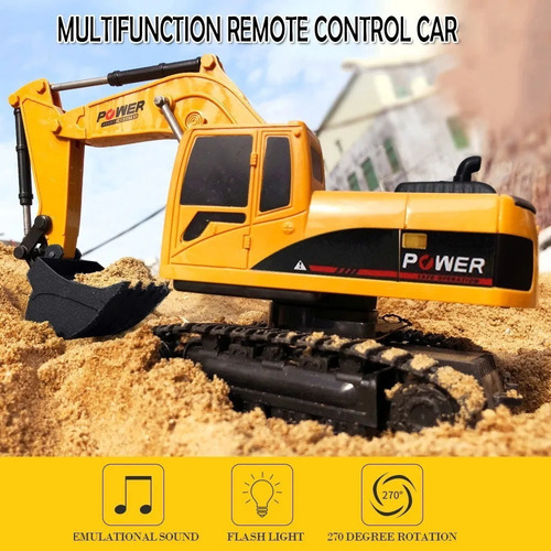 Rc Excavadora Camión De Juguete Control Remoto Tractor