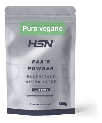 Aminoacidos Esenciales Eaas 500gr Raw Series Vegan Envio Hoy
