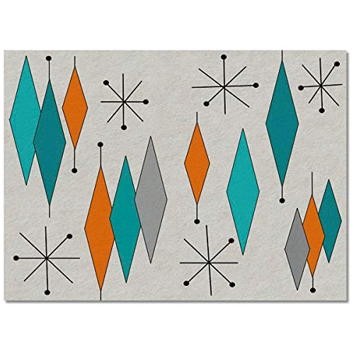 Alfombra 2x3 Pies - Europen Modern Mid Century Non Woven Are