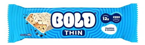 Barra De Proteína 40g Bold Thin Cookies & Cream