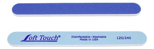 Lima De Uñas Soft Touch, Doble Cara, Grano 120/240, Clara/os