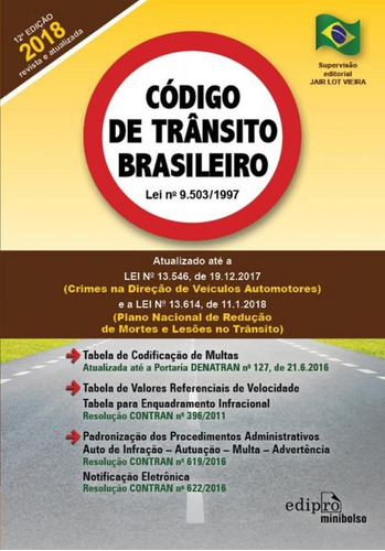 Codigo De Transito Brasileiro Bolso - Edipro