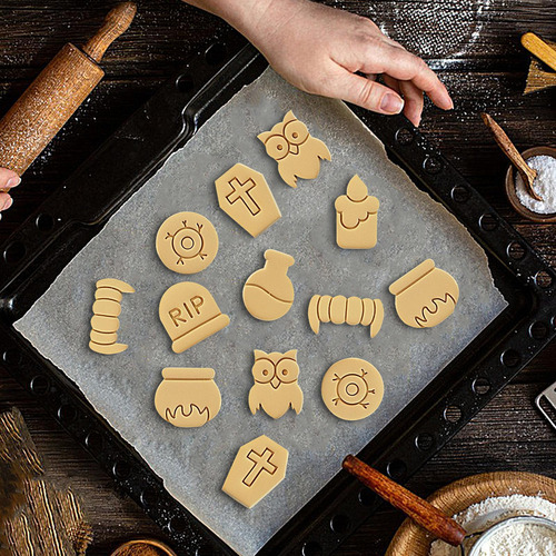 Juego De Cortadores De Galletas Con Estampado De Dibujos Ani