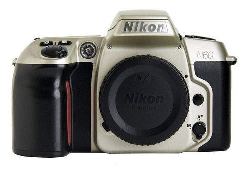 Cámara analógica SLR Nikon N60 plateada