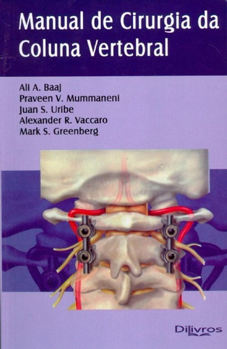 Livro: Manual De Cirurgia Da Coluna Vertebral