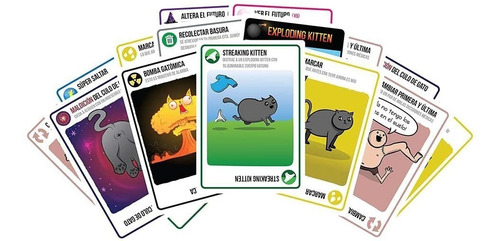 Imagen 2 de 2 de Juego De Cartas Streaking - Kittens Exp. Exploding Kitttens