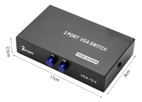 2 En 1 Salida Vga Switcher Splitter Sincronización De Datos