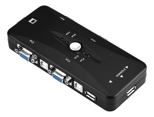 I Usb2.0 Kvm Switch 1920x1440 Ratón Teclado Vga Monitor De