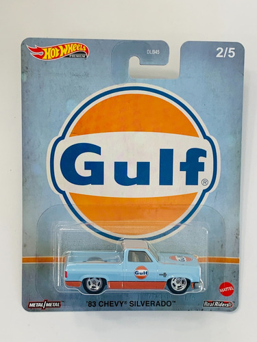 Hot Wheels Chevy Silverado 1983 Gulf Premium Real Riders 