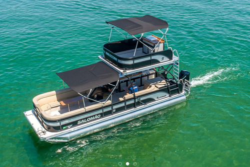 Lancha F Boat Pontoon 9500 Dd Motor Mercury 300hp