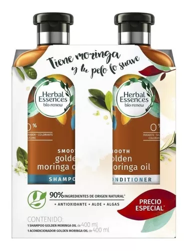 Comprar Shampoo Y Acondicionador Herbal Essences bio:renew Aceite De  Moringa Brillo Y Suavidad Kit 400 ml + 400 ml