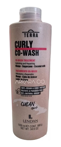 Lendan Curly Shampoo 1lt + Tratamiento Reparador Co-wash 1lt