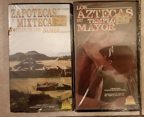 Zapotecas/ Mixtecas Y Los Aztecas Templo Mayor 2 Videos Vhs. (Usado)