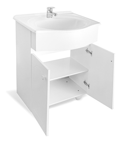 Vanitory Laqueado Clasico 60cm 2puertas (mueble Solo) 