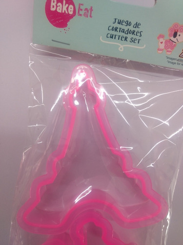 Pack 2 Cortadores Galleta Torre Eiffel París Perrito Al