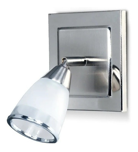 Aplique Moderno 1 Luz Platil  Baño Sin Lamp Arteluz 