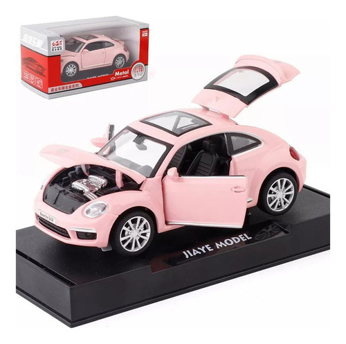 Volkswagen Beetle  Miniatura Metal Autos Con Luz Y Sonido C