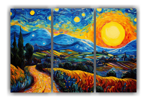 120x80cm Cuadro Decorativo Estilo Vincent Van Gogh Para Habi