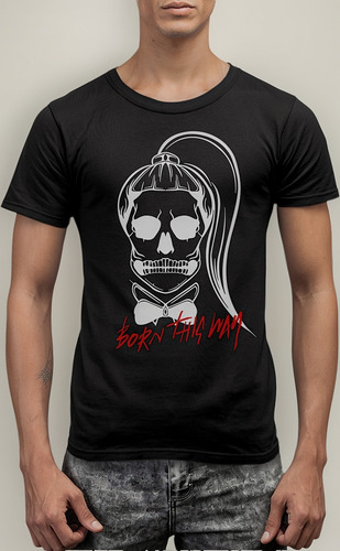 Lady Gaga Playeras Born Skull Born This Way Little Monsters