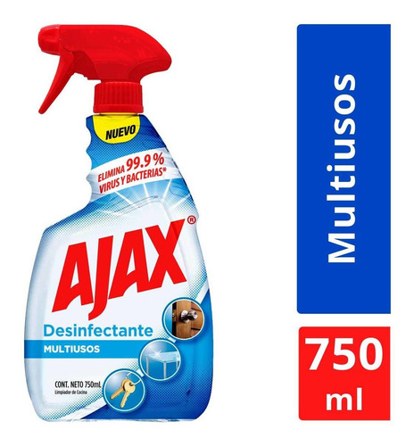 Limpiador Multiusos Líquido Ajax Desinfectante 750ml