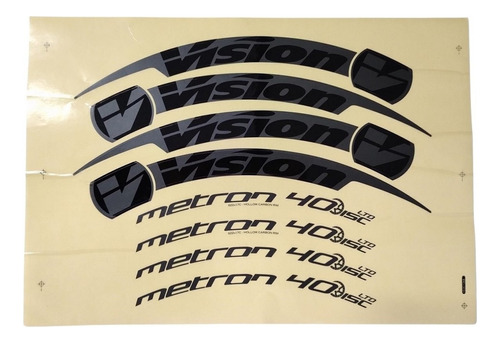 Adesivo Para Aro Roda Vision Metron 40 Ltd Disc 2 Rodas
