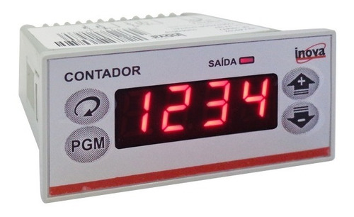 Contador De Pulsos Inv-49102 4 Dígitos Com Memória