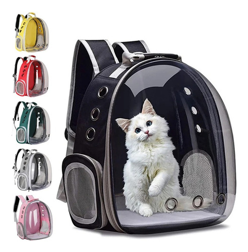 Mochila Bolso Transportes Transparente Mascotas Perros Gatos