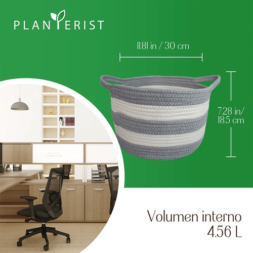 Planterist - Maceta Tejida Autorregable - Mediana Color Santa Catarina