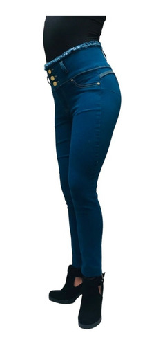 Coquetos Jeans Lisos Para Dama Stretch Mod B-162