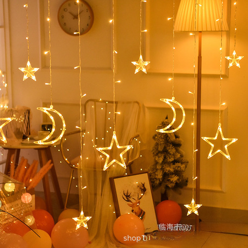 Star Moon De 3,5 M, Color Blanco Cálido, Batería, Navidad Ro